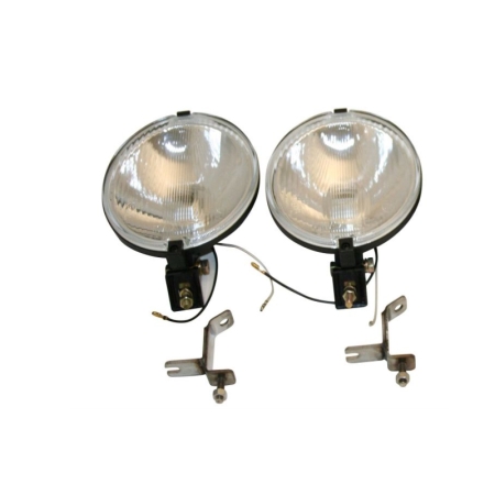 Halogeny, lampy dalekosiężne , para kolor czarny